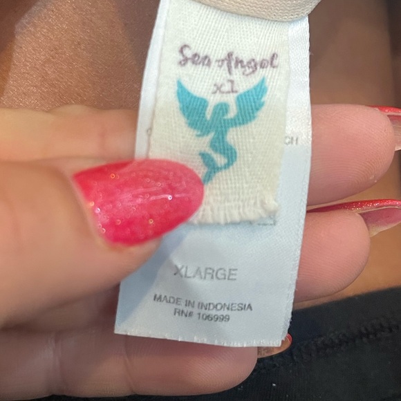 Sea Angel Bandeau Floral print bikini Top XL - Picture 3 of 4